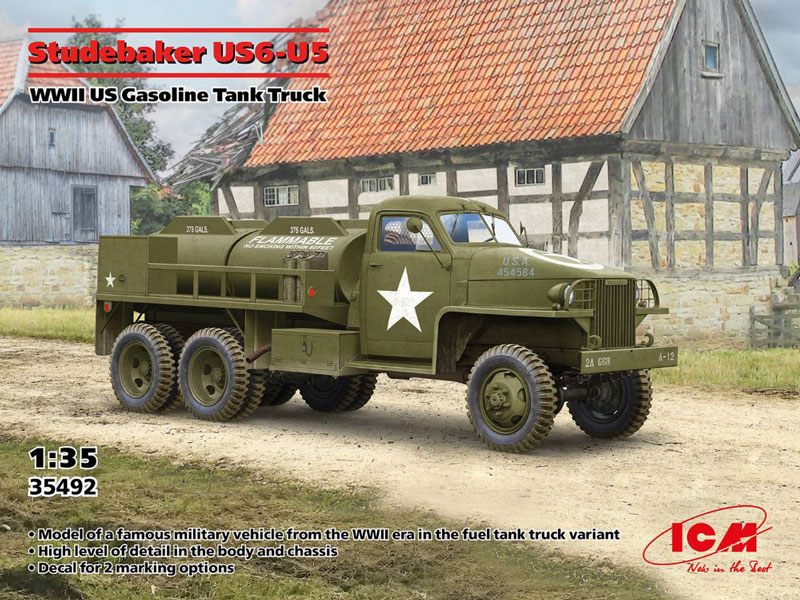 WWII US Studebaker US6-U5 WWII US Gasoline Tank Truk