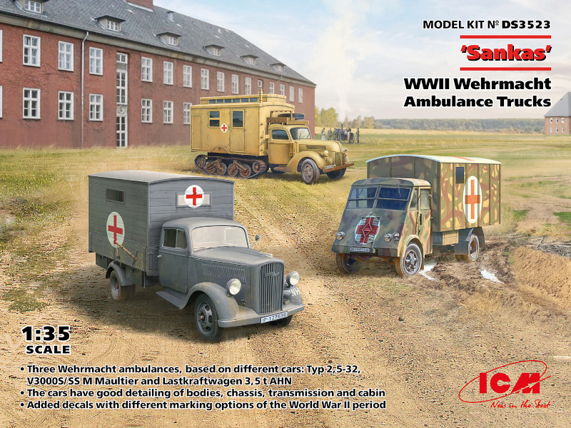 Sankas WWII Wehrmacht Ambulance Trucks