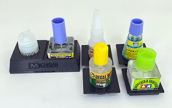 Michigan Toy Soldier Company : Michigan Toy Soldier Swag - MichToy No Spill  Glue Bottle Holder (for Tamiya/AK Cements)