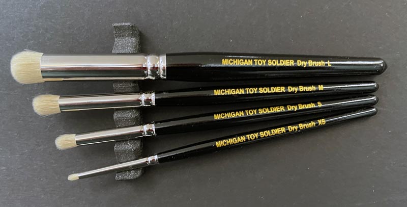 Michigan Toy Soldier Company : Rosemary and Company - MichToy Drybrush Set  + Free Brush Holder - Rosemary & Company - Series 142