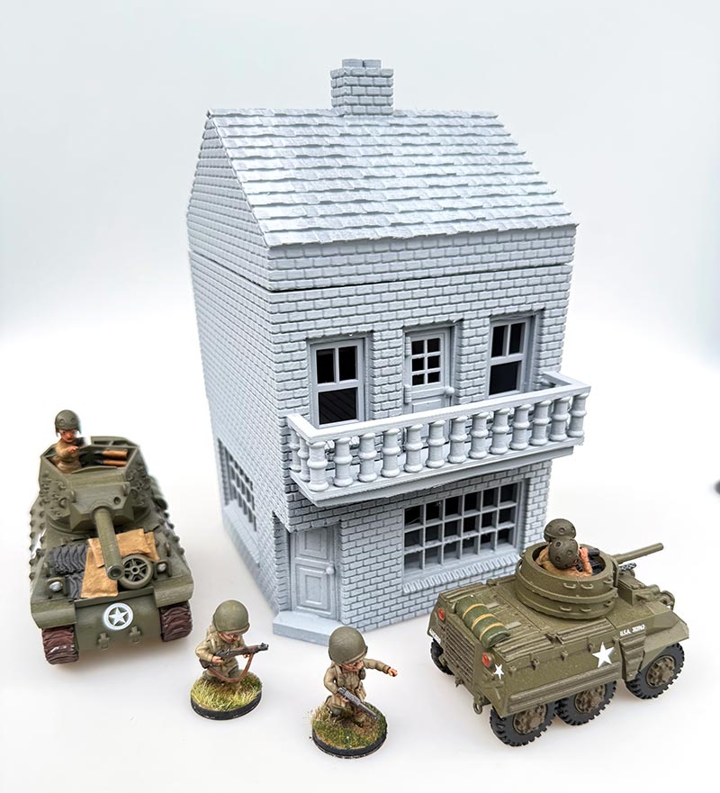 ToonKrieg ToonTown Brick Row House - Corner Building