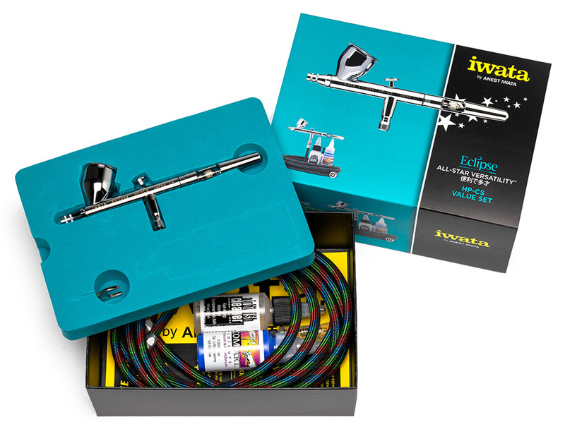IWATA Eclipse HP-CS Value Airbrush Set