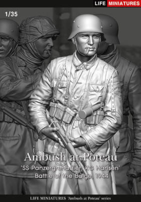 Ambush at Poteau SS Panzergrenadier, KG Hansen Battle of the Bulge, 1944 (1/35 scale)