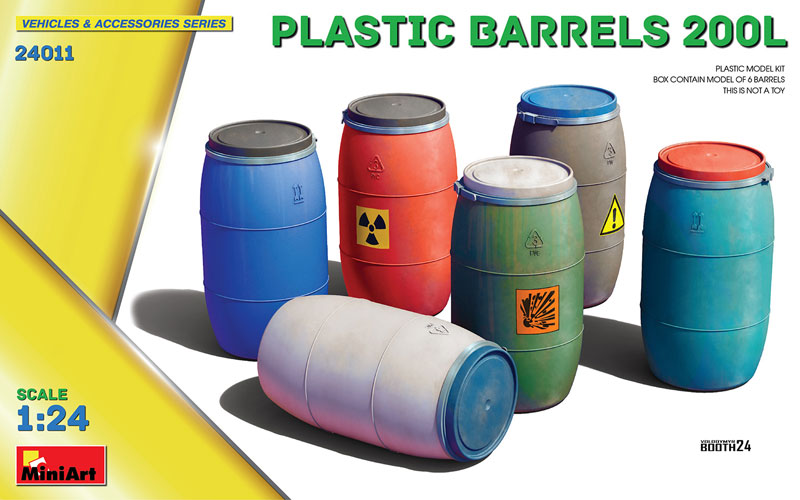 Miniart Plastic Barrels 200L