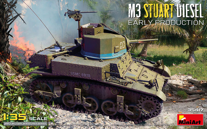 Miniart M3 Stuart Diesel Early Production