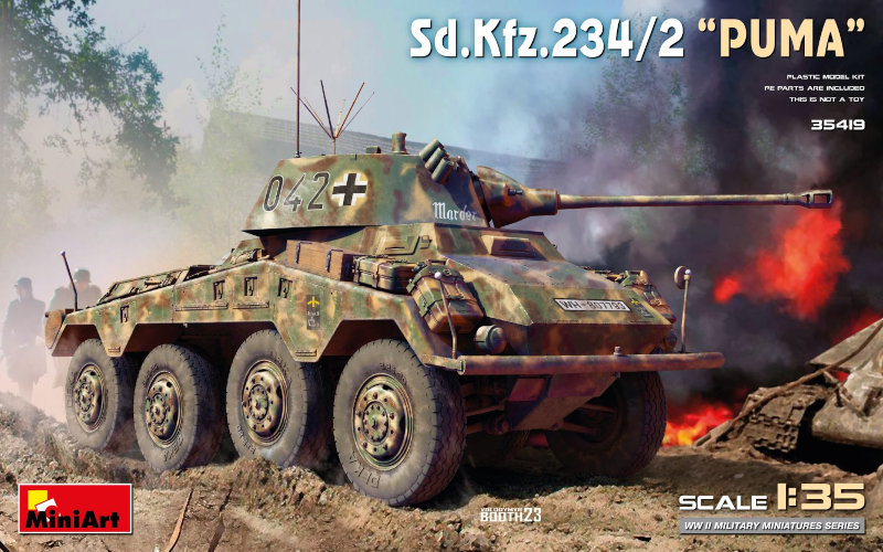 Sd.kfz.234/2 Puma Without Interior.