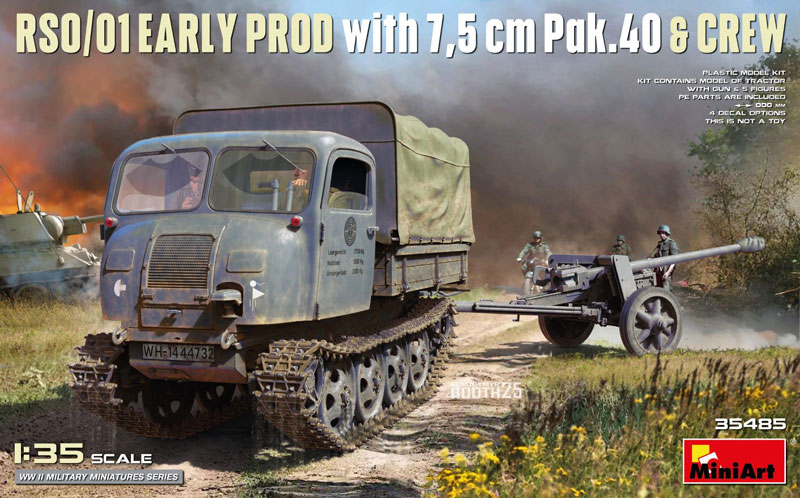 Miniart RSO/01 Early Prod with 7.5cm PaK40 & Crew