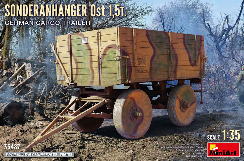 Miniart Sonderanhanger Ost 1.5t German Cargo Trailer