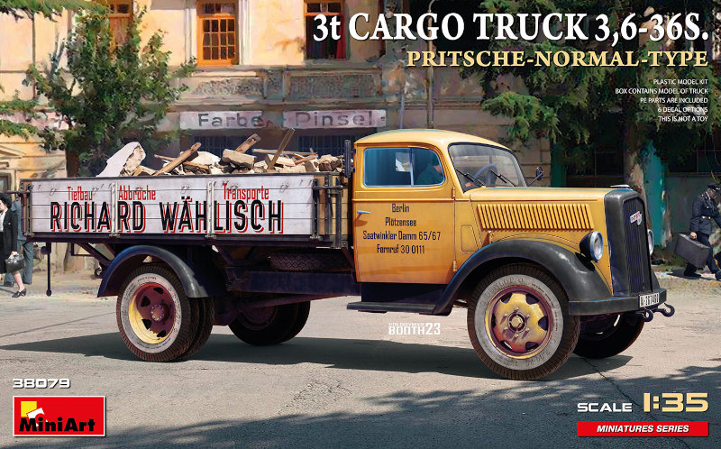 3t Cargo Truck 3.6-36S Pritsche Normal Type