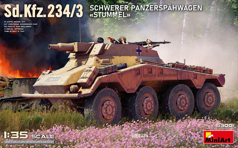 Miniart Sd.Kfz.234/3 Schwerer Panzerspahwagen Stummel