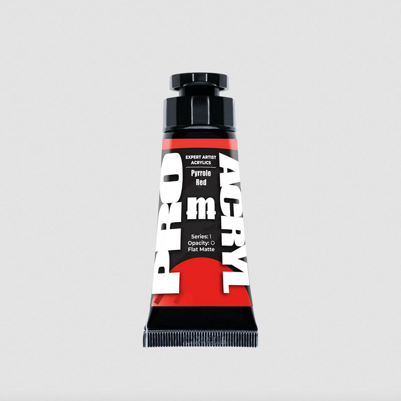 Monument Hobbies Expert Acrylics - Pyrrole Red