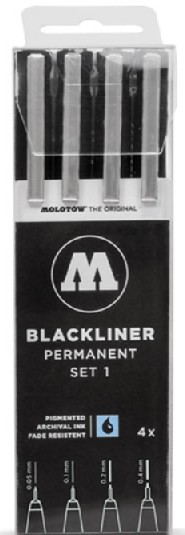 Blackliner Pen 4pc Set #1 (.05, .1, .2, .4)