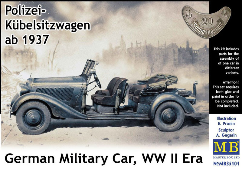 WWII German Open-Type Military Police Car