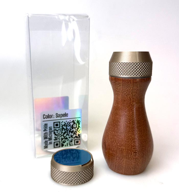 OddBit Wooden Miniature Painting Handle - Sapele (New wood type for 2025)