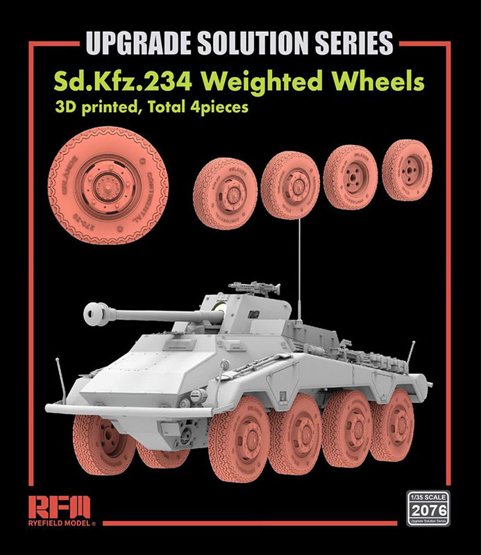 Rye Field Model Sd.Kfz.234 Puma Weighted Wheels Set Type A