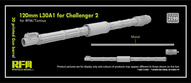 Rye Field 120mm L30A1 Gun Barrel for Challenger 2