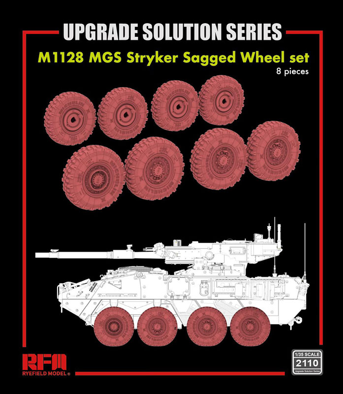 Rye Field Model M1128 MGS Stryker Sagged Wheel Set