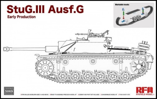 StuG III Ausf G Early Production Tank w/Workable Track Links