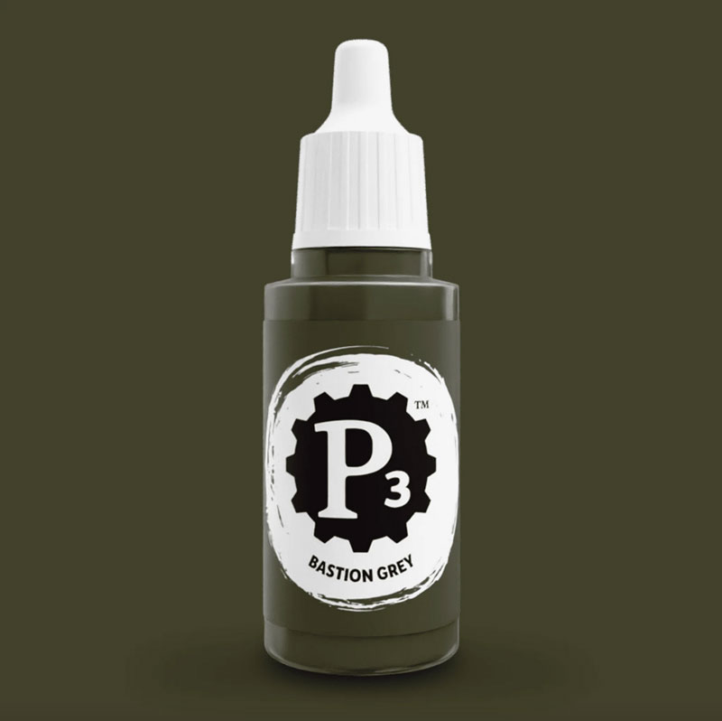 Privateer Press Paints (P3) Bastion Grey 18ml (087)