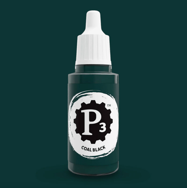 Privateer Press Paints (P3) Coal Black 18ml (011/012)