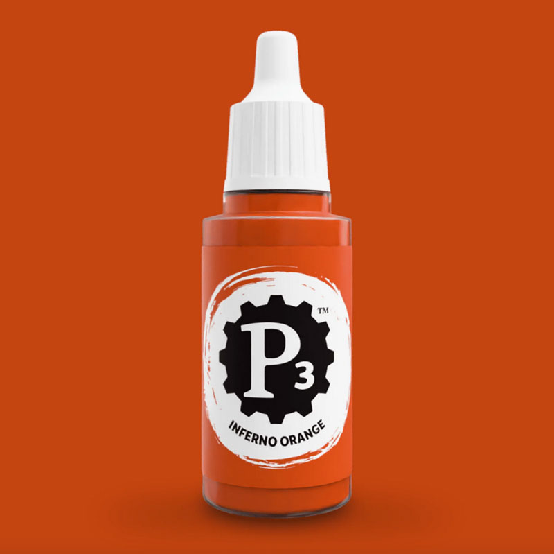 Privateer Press Paints (P3) Inferno Orange 18ml (049)