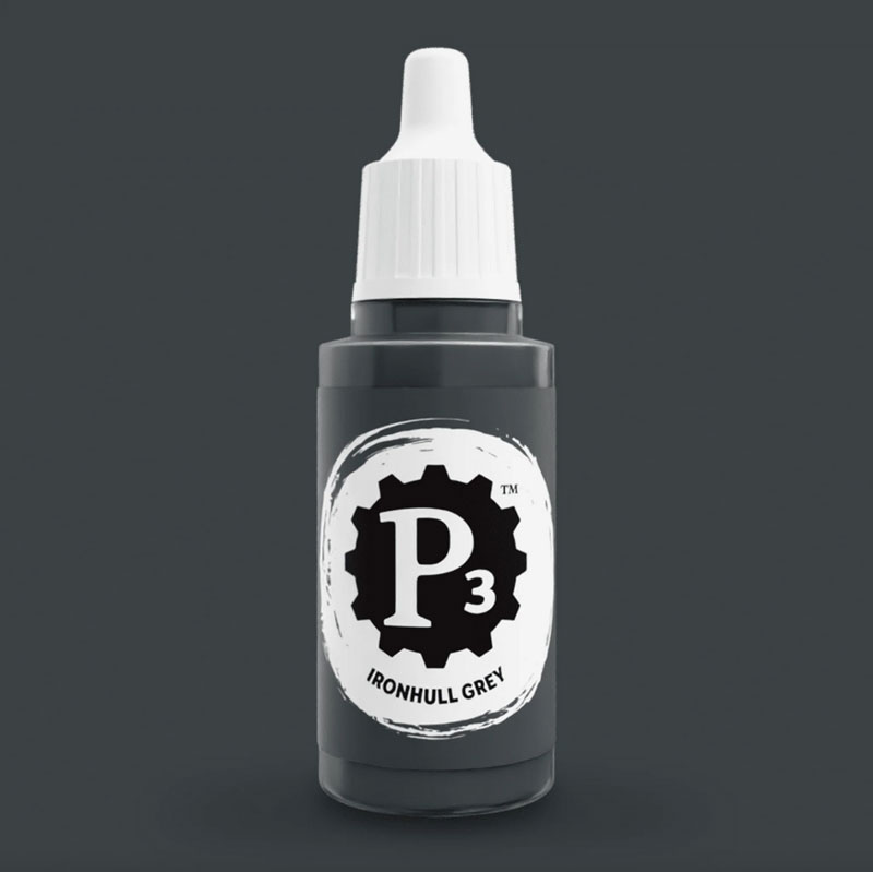 Privateer Press Paints (P3) Ironhull Grey 18ml (090)