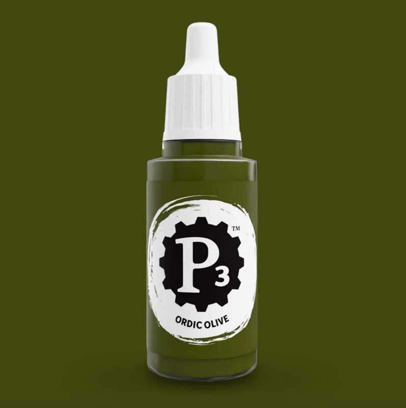 Privateer Press Paints (P3) Ordic Olive 18ml (028/029)