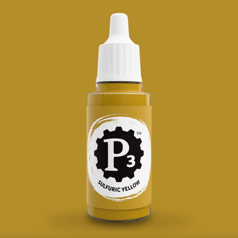 Privateer Press Paints (P3) Sulfuric Yellow 18ml (033)