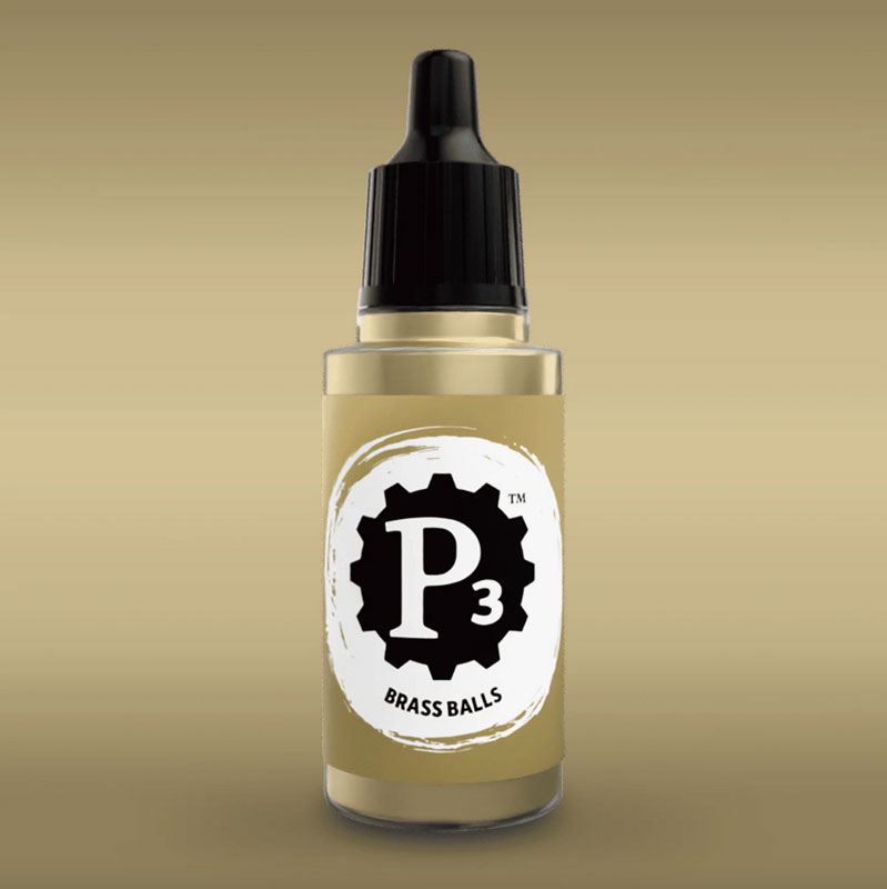 Privateer Press Paints (P3) Brass Balls Metallic 18ml (124)