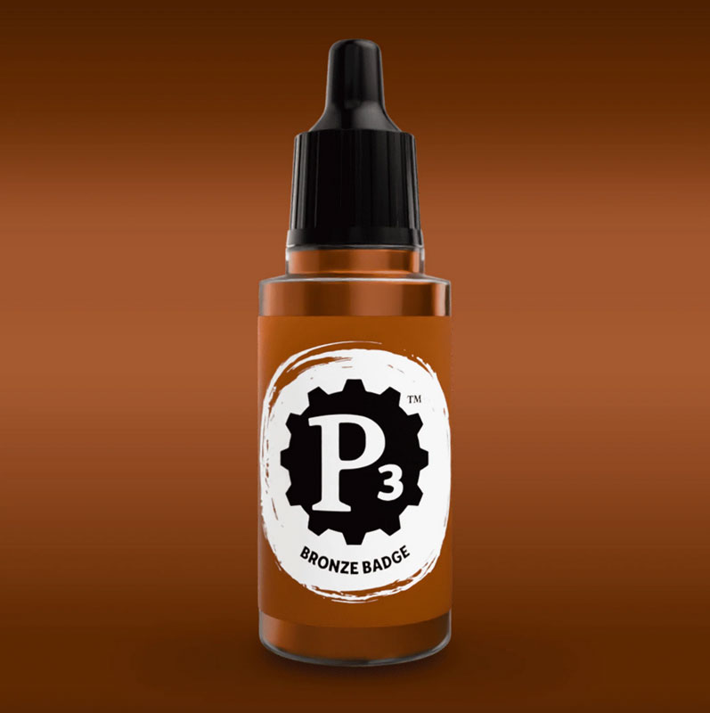 Privateer Press Paints (P3) Bronze Badge Metallic 18ml (111)