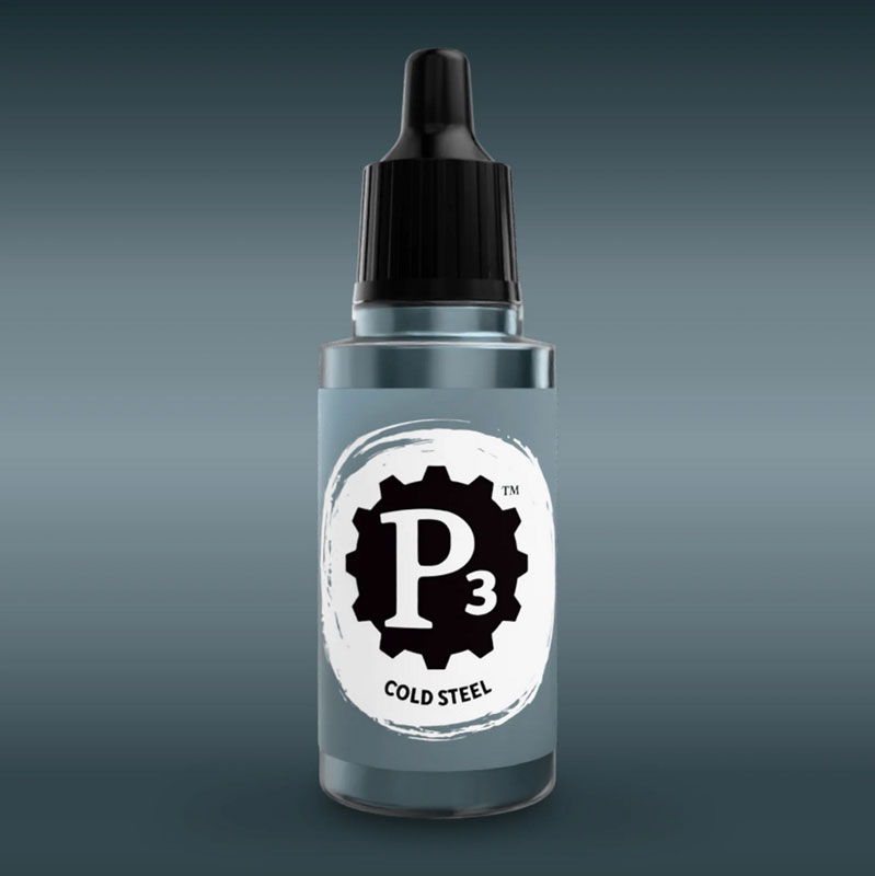 Privateer Press Paints (P3) Cold Steel Metallic 18ml (116/117)