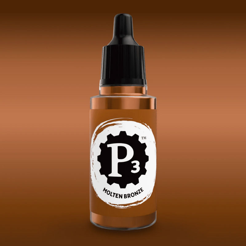 Privateer Press Paints (P3) Molten Bronze Metallic 18ml (112)
