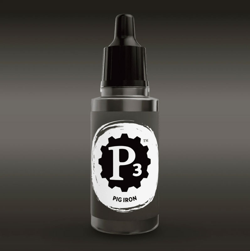Privateer Press Paints (P3) Pig Iron Metallic 18ml (115)