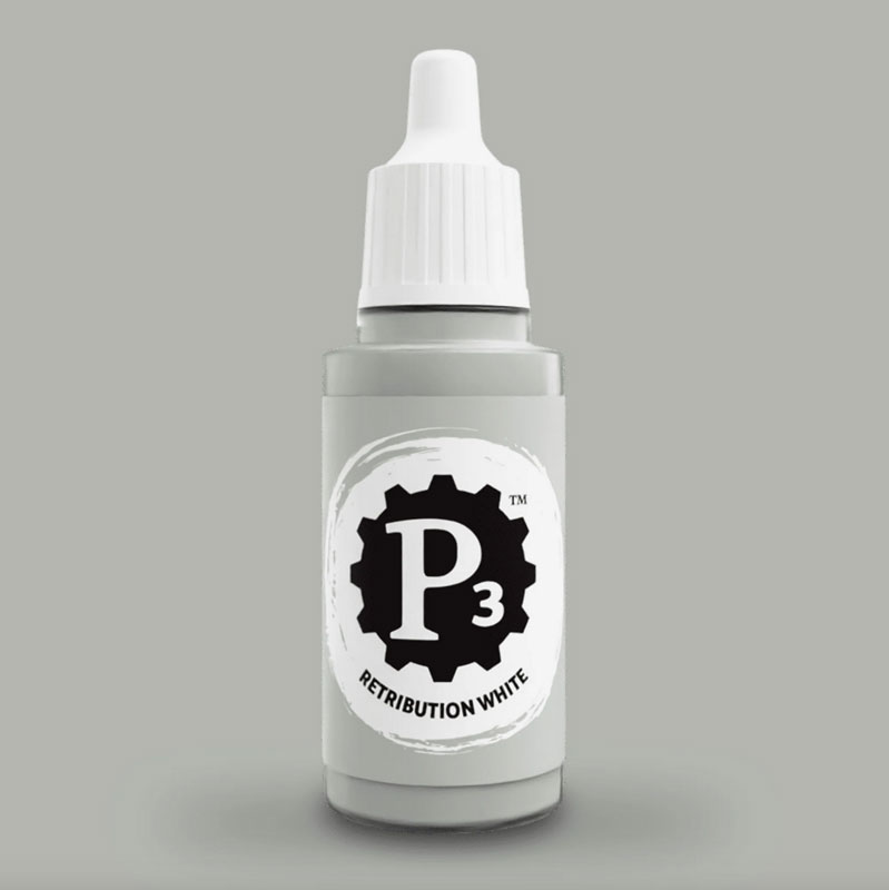 Privateer Press Paints (P3) Retribution White 18ml (095)