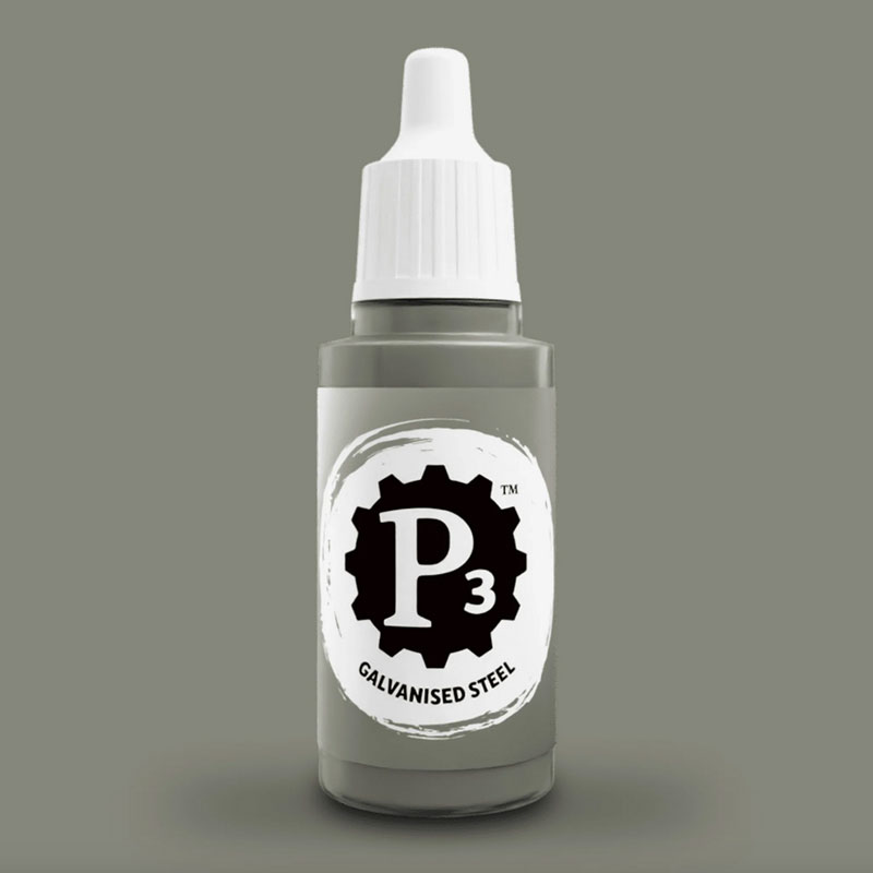 Privateer Press Paints (P3) Galvanised Steel Metallic 18ml (120)