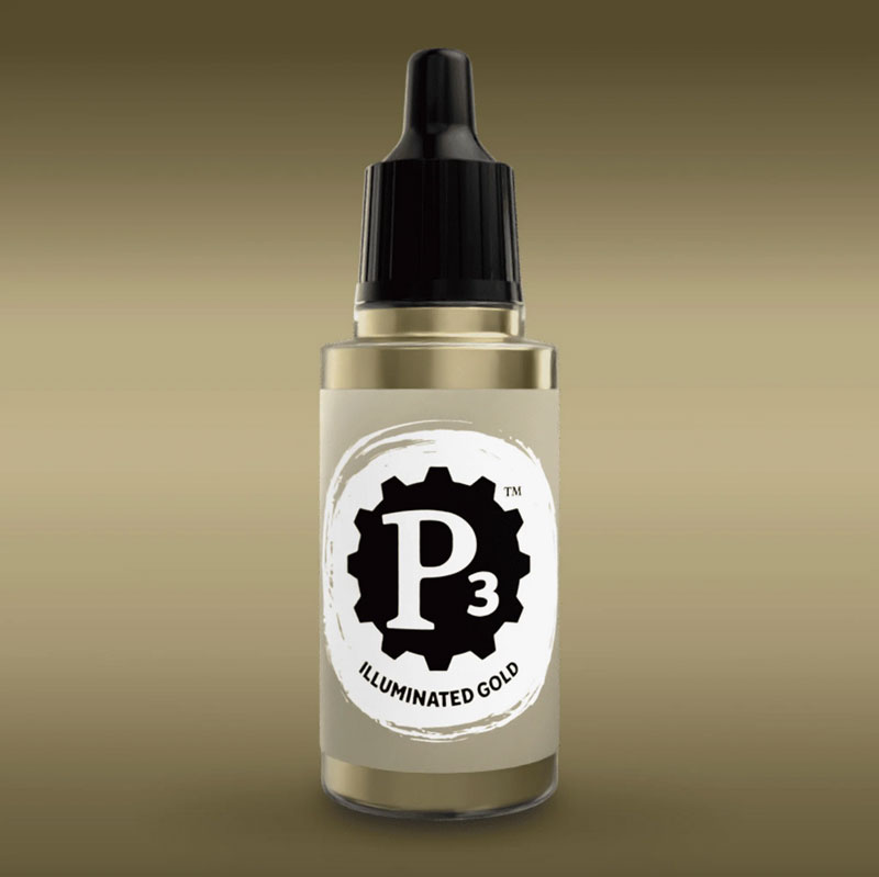Privateer Press Paints (P3) Illuminated Gold Metallic 18ml (125)