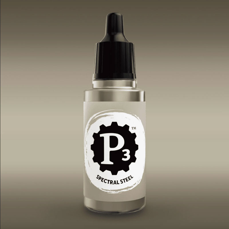 Privateer Press Paints (P3) Spectral Steel Metallic 18ml (126)