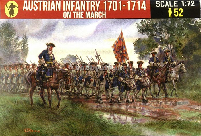Austrian Infantry 1701-1714 on the March - For the War of the Spanish Succession.