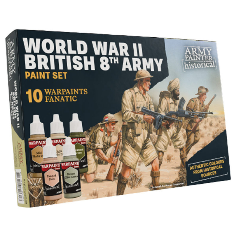 Army Painter Warpaints Fanatic: Historical World War II British Paint 8th Army Set