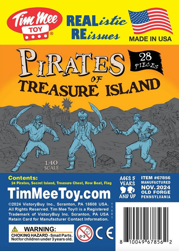 TimMee Pirates of Treasure Island - Blue 28pc Set