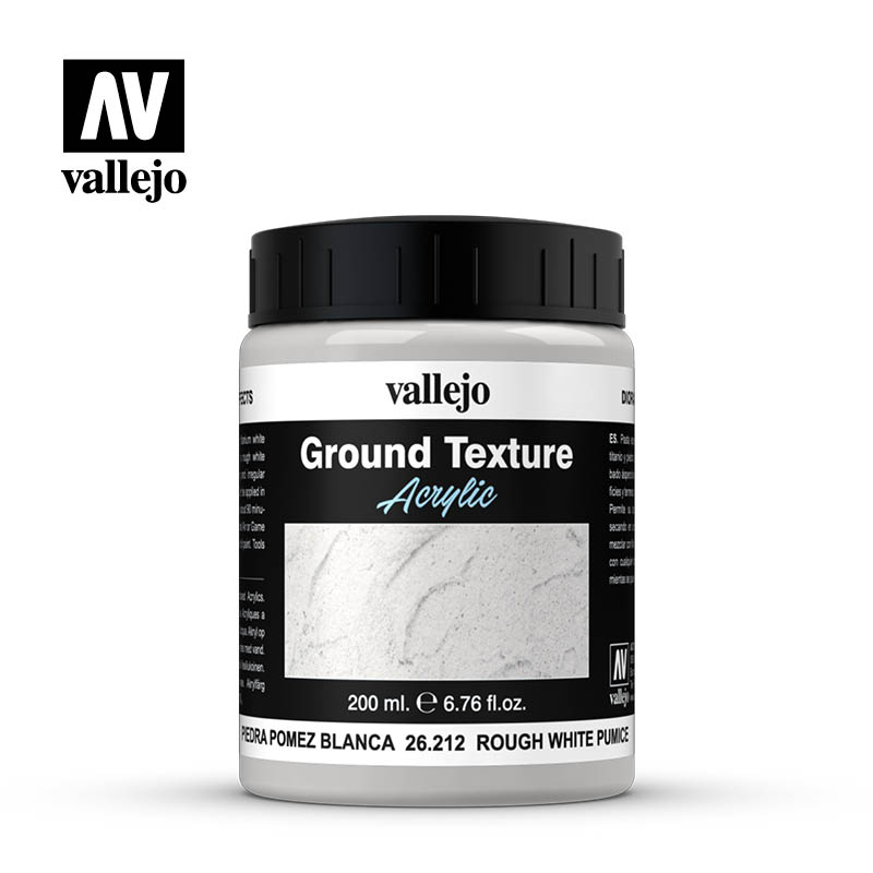 Michigan Toy Soldier Company : Vallejo - Vallejo Earth Textures- Rough  White Pumice 200ml.