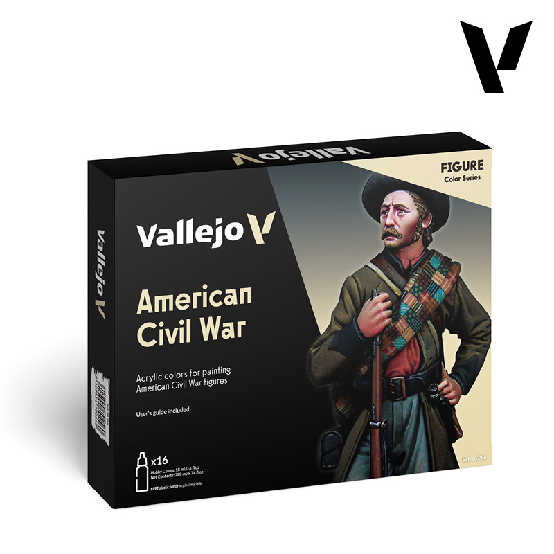 Vallejo American Civil War Model Color Paint Set (16 Colors)