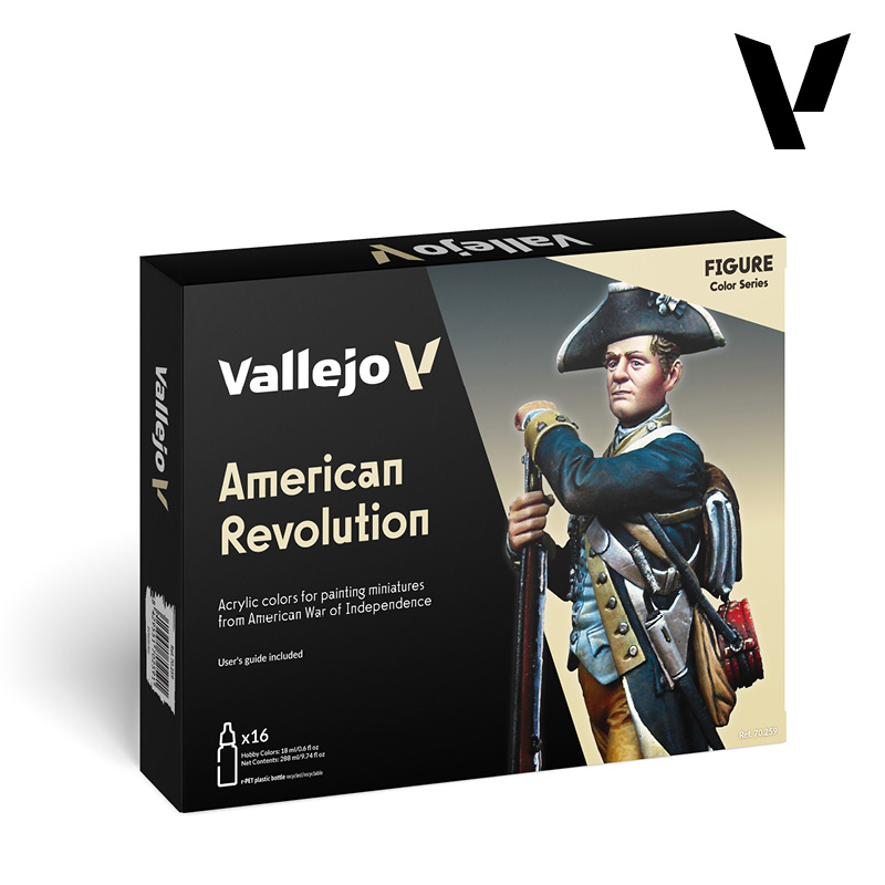 Vallejo American Revolution Model Color Paint Set (16 Colors)