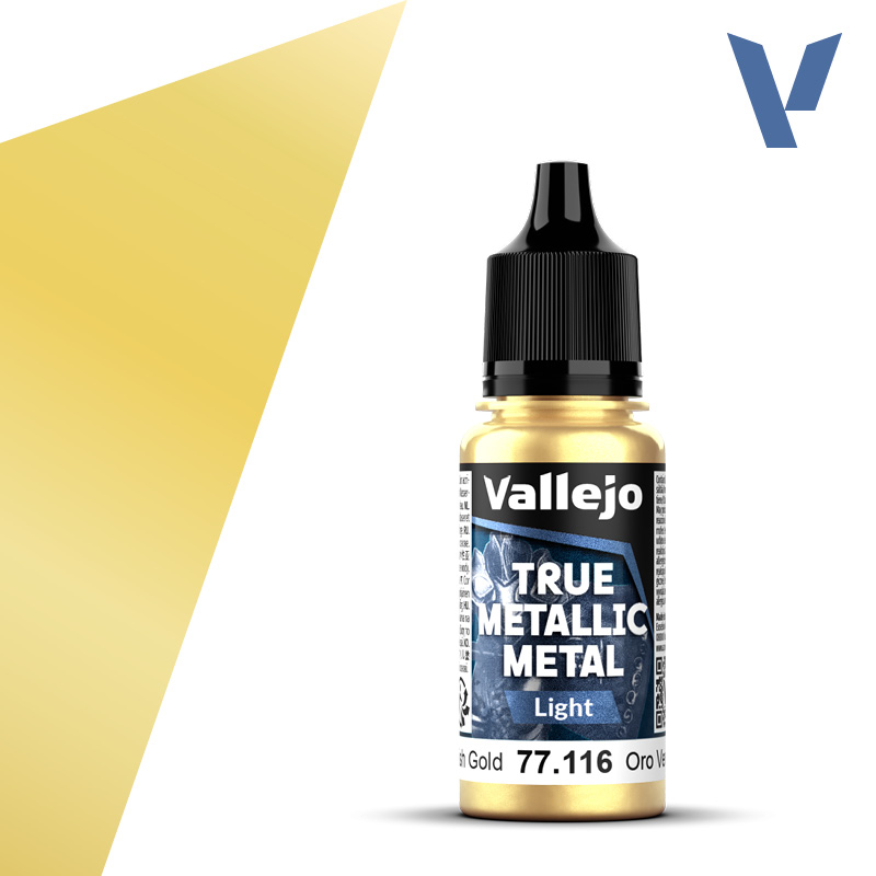 Vallejo True Metallic Metal Greenish Gold (Light) (18ml)