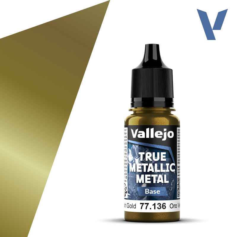 Vallejo True Metallic Metal Greenish Gold (Base) (18ml)