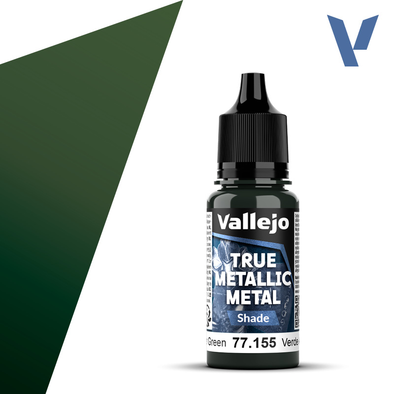 Vallejo True Metallic Metal Amber Green (Shade) (18ml)