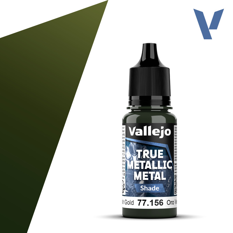 Vallejo True Metallic Metal Greenish Gold (Shade) (18ml)