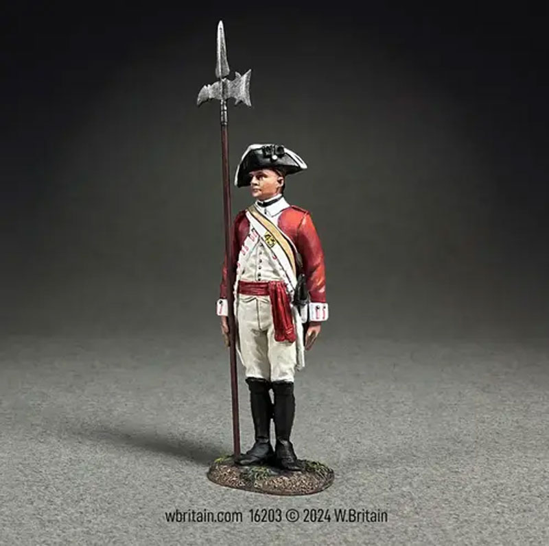 Clash of Empires: British 43rd Regiment of Foot, Sergeant with Halberd, 1780