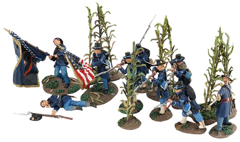 American Civil War: Wisconsin Veterans Museum/Keith Rocco Art of War 150th Anniversary Commemorative Set - Millers Cornfield The 6th Wisconsin Regiment Iron Brigade, at Antietam