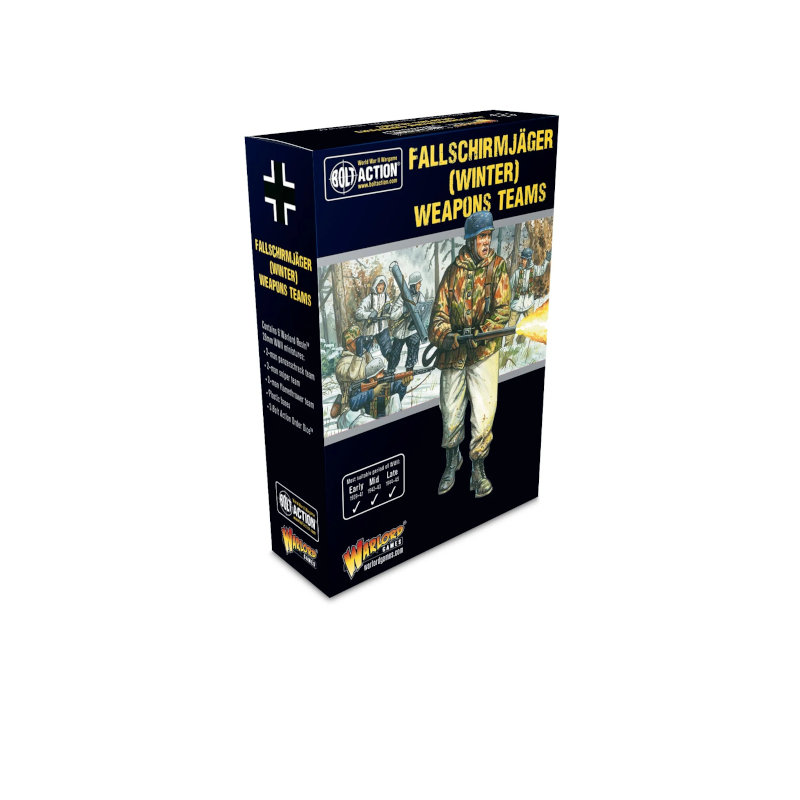 Warlord Bolt Action Winter Fallschirmjager Weapons Teams